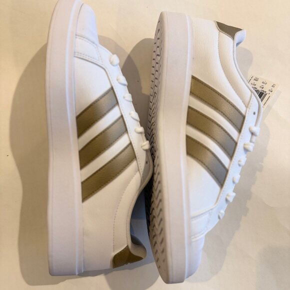 Adidas Grand Court 2.0 sneaker/ Tennis Shoes White/cyber Metallic, various sizes - Picture 9 of 13